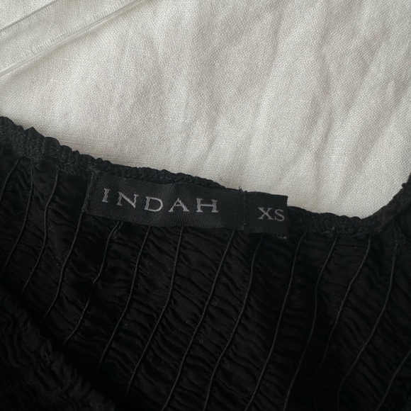 Indah Julie Solid Ruched Bodice Cutaway Maxi Dress - Picture 6 of 6